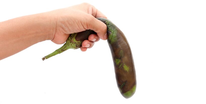 Un légume mou symbolise des aliments nocifs pour la puissance