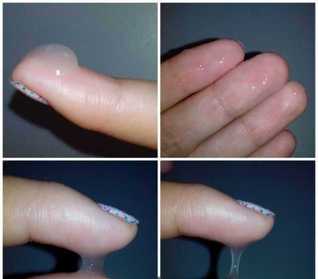 liquide préséminal d'un homme pendant l'excitation